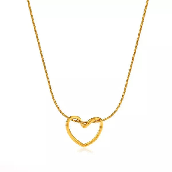 Home / Necklaces / Single Layered Necklaces / Halo Heart necklace Halo Heart necklace