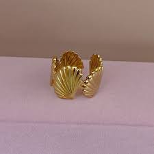 Seashell Gold Plated Ring