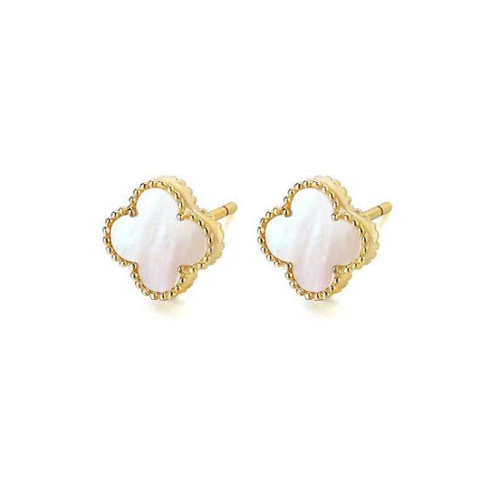 White Clover Earrings