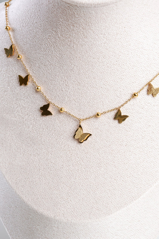 Gold Butterfly Necklace