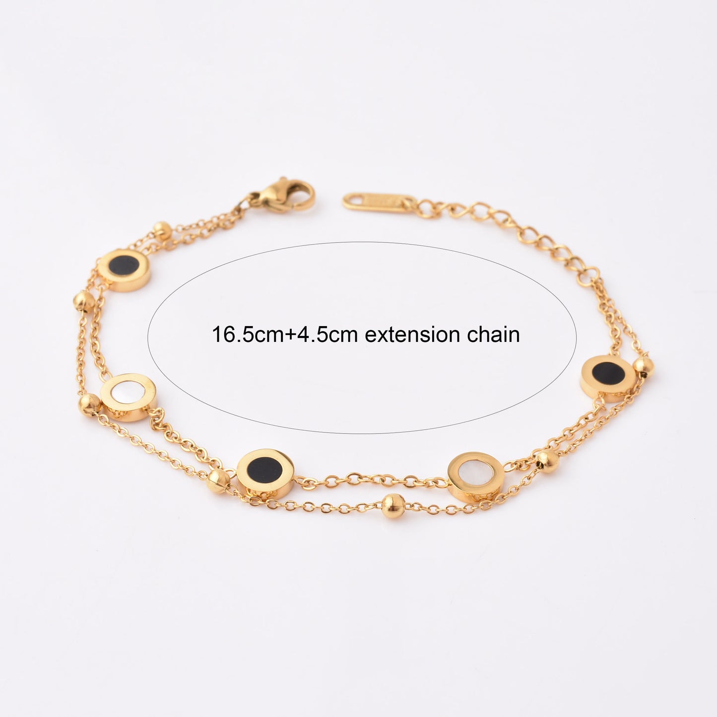 Bvlgari double layer chain bracelet