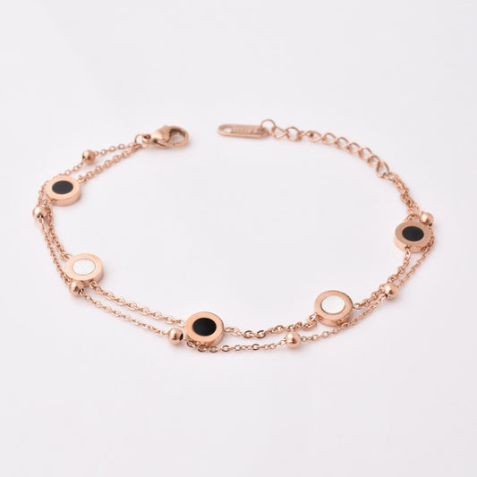 Bvlgari double layer chain bracelet