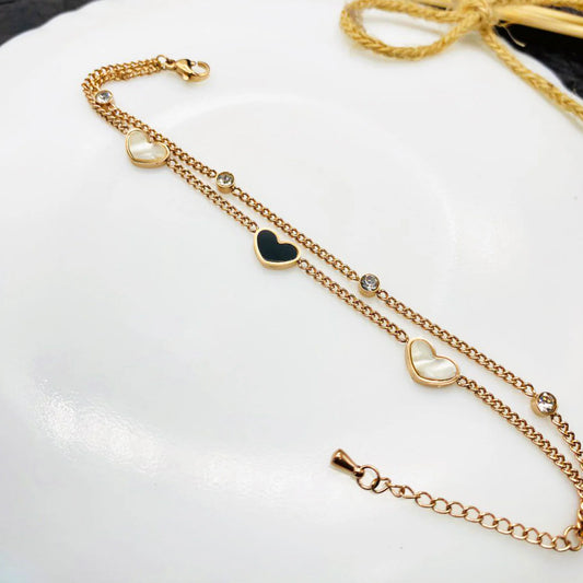 Regalia  Heart shape Layer Bracelet