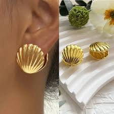 shell ear stud