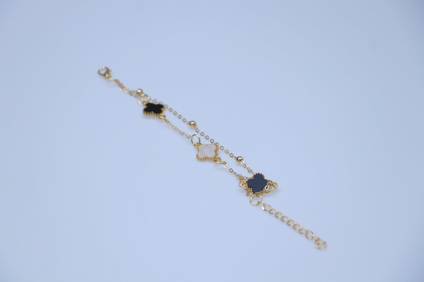 18K Gold Clover Trendy Bracelet