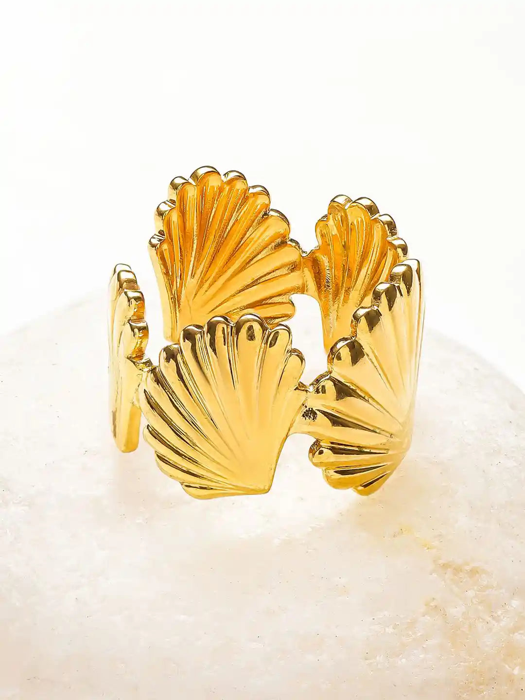 Seashell Gold Plated Ring